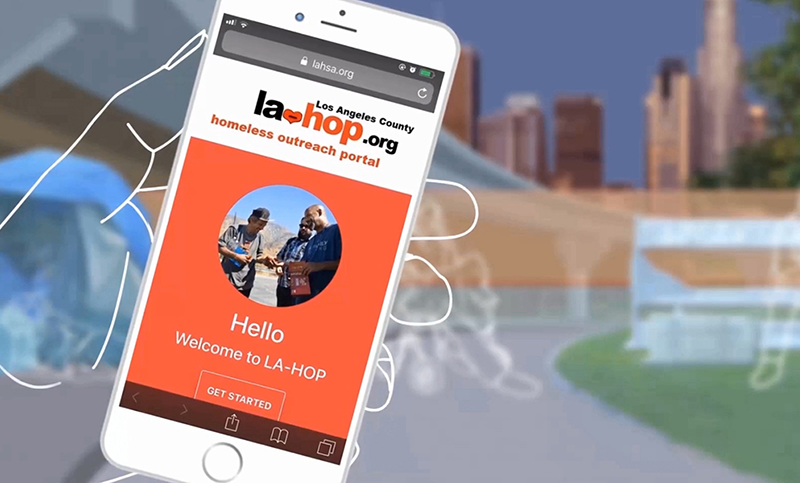 Visit la-hop.org to submit homeless outreach requests.