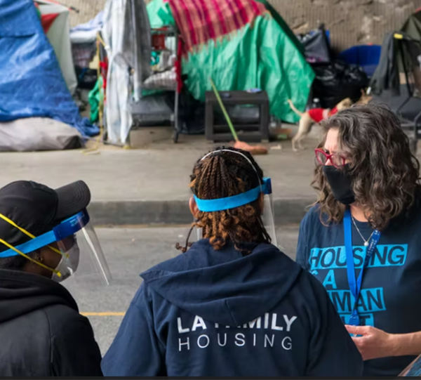 Project Roomkey Moves an Encampment - LA County Homeless Services & Housing