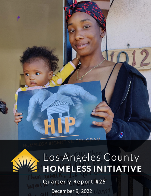 Quarterly Report 25 Homeless Initiative