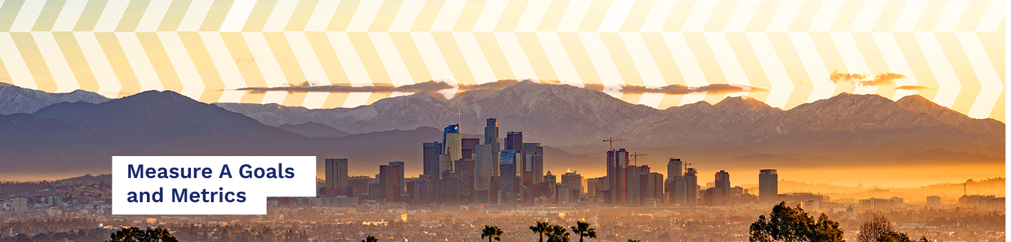 A panoramic view of Los Angeles at sunrise, symbolizing hope and progress in addressing homelessness through Measure A.