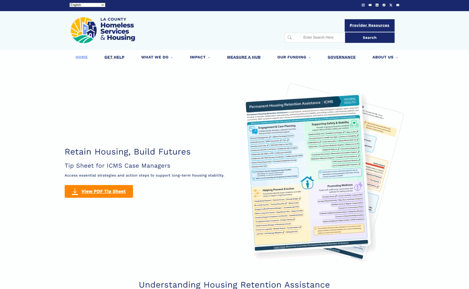 [HFH] Info Center - LA County Homeless Services & Housing