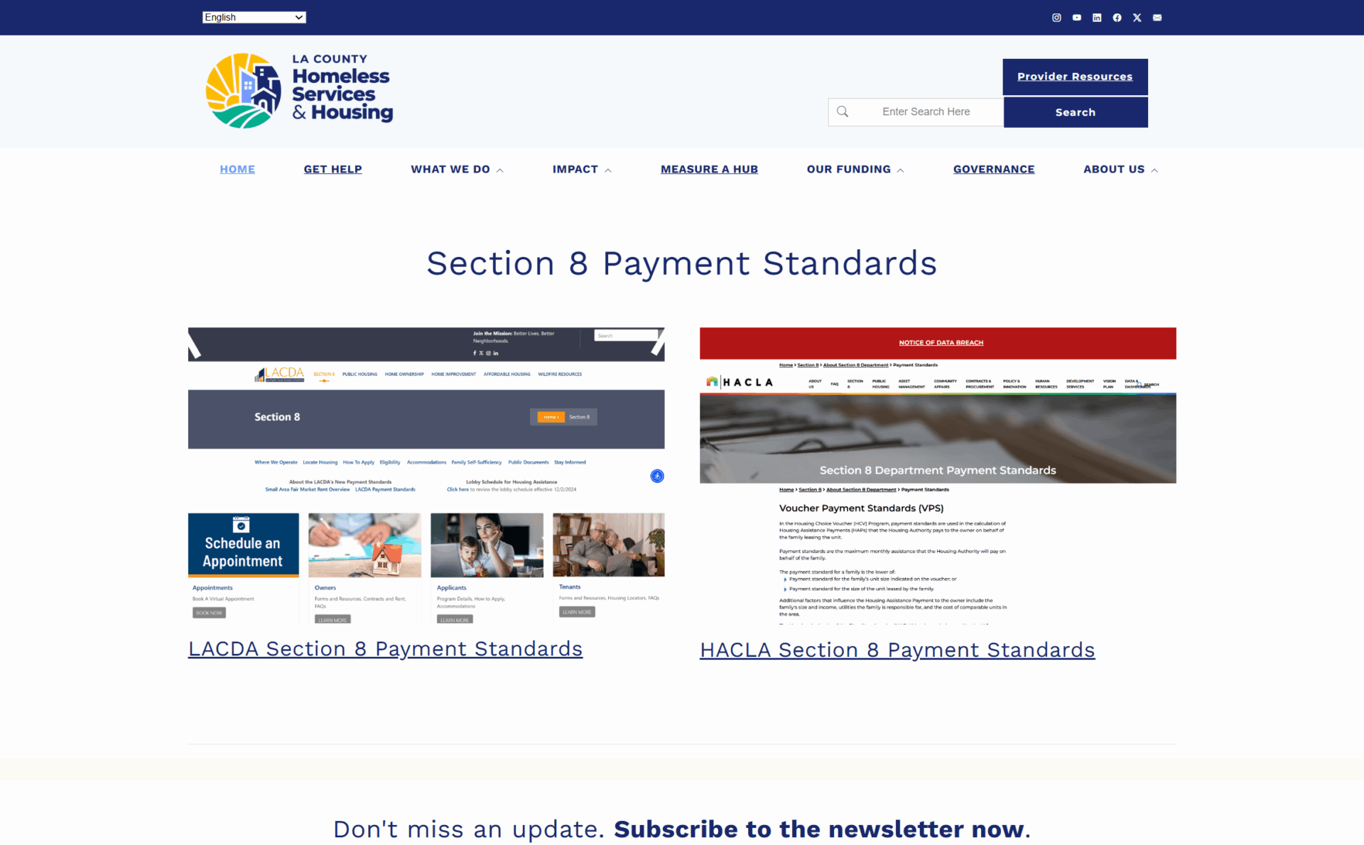 Provider Resources (Info Center) - LA County Homeless Services & Housing